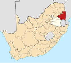 Location in South Africa