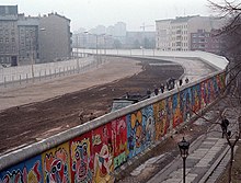 Le mur de Berlin, en 1986.