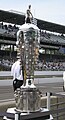 The trophy on display in the pits during qualifications