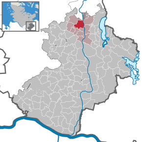 Poziția Rondeshagen pe harta districtului Herzogtum Lauenburg