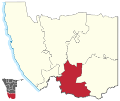 Karte Karasburg-West in Namibia