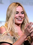 Margot Robbie at the 2016 San Diego Comic Con International in San Diego, California.