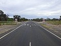 Town sign, southern approach from Kidman Way (2021).