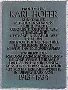 Gedenktafel Grunewaldstr 44 (Schönb) Karl Hofer.JPG