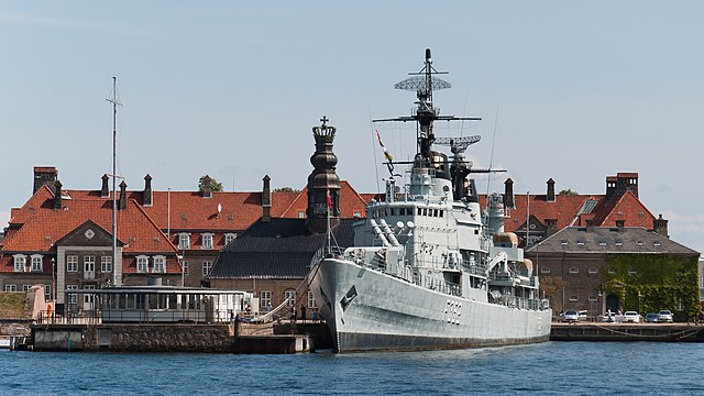 The HDMS Peder Skram (F352) museum ship.