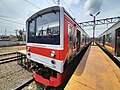 KRL di Stasiun Rangkasbitung.