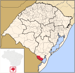 Jaguarão – Mappa