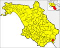 Collocatio finium Municipii in Provincia Salernitana.