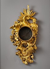 Cornice di un orologio da muro di Jacques Caffieri (1745–50)