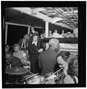 (Portrait of Baby Dodds and Marty Marsala, Riverboat on the Hudson, N.Y., ca. July 1947) (LOC) (5435814877).jpg