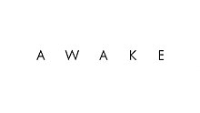 The word AWAKE is colored black, and there is a large white background.