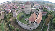 Cetatea din Câlnic Machetă - Reconstituire pentru Cetatea din Câlnic Planul fortificaţiei din Câlnic[1]