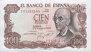 Billete 100 pesetas 1970 recto.jpg