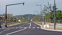 Le boulevard urbain en juillet 2013