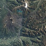 Veduta satellitare dell'eruzione di aprile 2009.