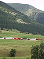 Glacier Express near Münster VS in the Goms Valais with new panorama coaches 2006