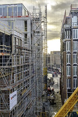 De Naberstraat in aanbouw