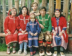 Six members of a Khanty family