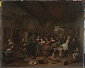 Interior with a company celebrating Twelfth Night, the Feast of Epiphany Richard Brakenburg (1690) Kunsthistorisches Museum