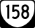 State Route 158 marker