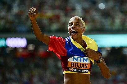 Yulimar Rojas, tetracampeã mundial do salto triplo.