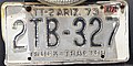 Truck-tractor plate Mexico