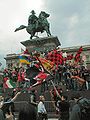 English: Fans in celebration of 17th italian title (2004)