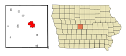 Location of Boone, Iowa