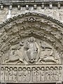 Central portal of Chartres Cathedral in Chartres.