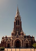 Église Saint-Martin de Nieppe, 1929, avec son frère Daniel.