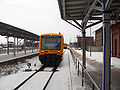 Bahnhof Bad Freienwalde mit Zügen der ODEG