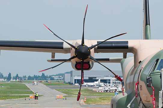 PW127G turboprop engine of a RAFO CASA C-295.