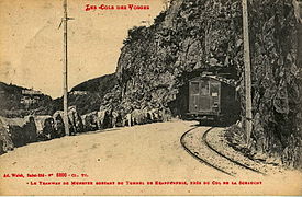 Rame du tramway de Munster à la Schlucht (photographie Adolphe Weick).