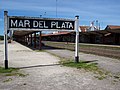 Cartel de la vieja estación