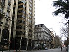 Architectural contrasts on the Avenida de Mayo