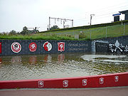 Ook aan de andere kant van de spoorlijn was FC Twente aanwezig.