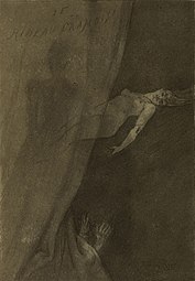 The Crimson Curtain (ca. 1887–93) heliogravure, aquatint and soft varnish (23.7 × 16.5 cm) Art Institute of Chicago