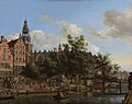 View of Oudezijds Voorburgwal with the Oude Kerk in Amsterdam Jan van der Heyden (1670) Mauritshuis