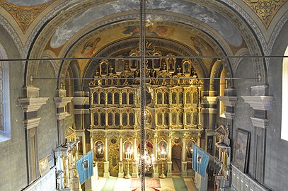 L'iconostase de l'église Saint-Sava de Srpski Itebej.