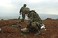 US Soldiers removing landmines