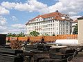 Güterbahnhof Teltowkanal, Zug mit Containern der BSR (Hausmülltransporte per NME Ende 2011 eingestellt)