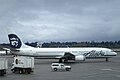 Boeing 737-900 of Alaska Airlines at Seatac Airport.