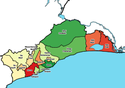 Districts of Greater Accra Region