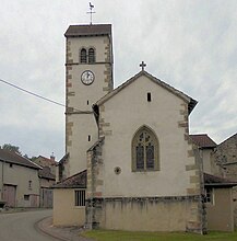 L'église Saint-Valbert côté est.