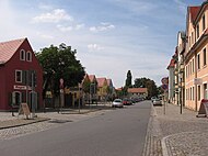 Blick über das Unterdorf, am Ende das Hirtenhaus