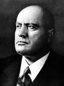 Benito Mussolini.