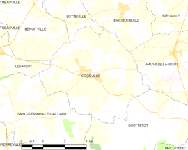 Mapa obce Grosville