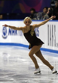 Annette Dytrt beim Kurzprogramm zur NHK Trophy 2008 in Tokio