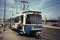 1982: das sogenannte gestrichene Liniensignal dieses Verstärkerzuges der Linie 1 weist auf den verkürzten Laufweg hin.