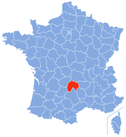 Location of Cantal